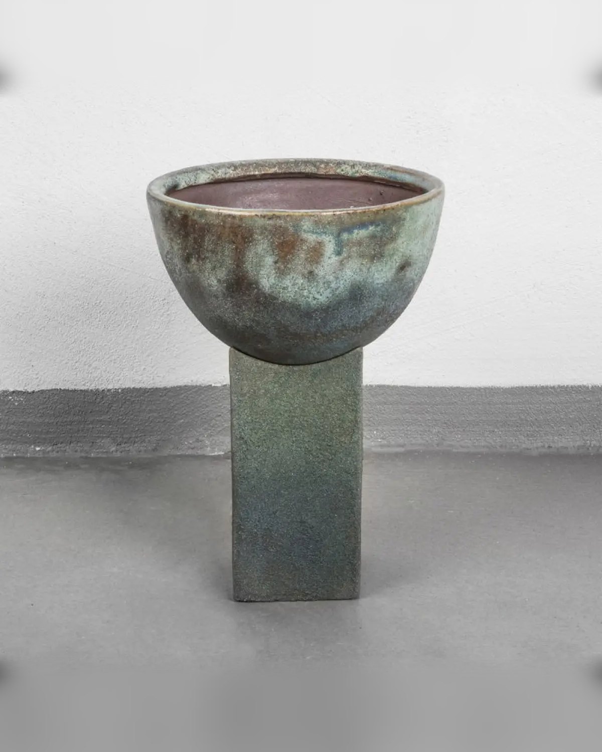 Block Vase Beton H32,5 ocean