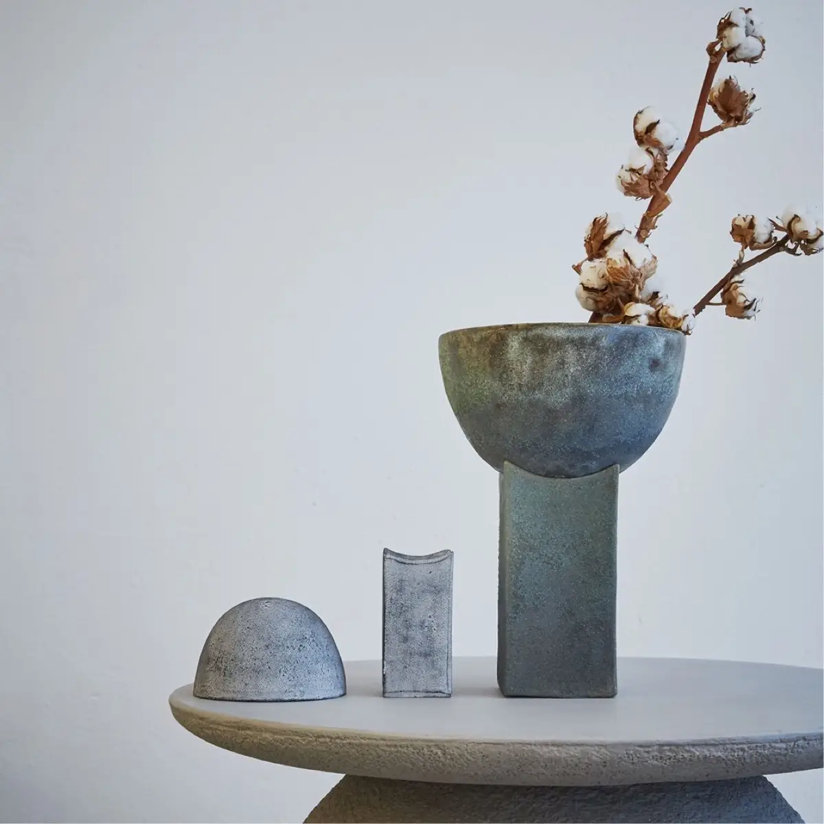 Block Vase Beton H32,5 ocean – Bild 4