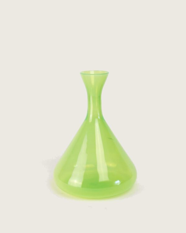 NASON MORETTI - mundgeblasene Vase Acid Grün