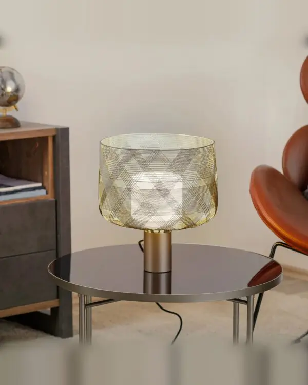 FORESTIER Tischleuchte Antenna M taupe metallic