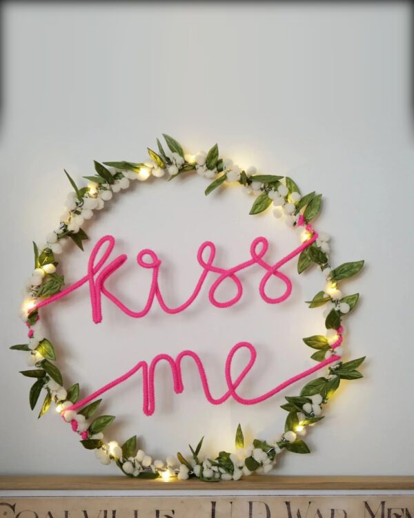 MELANIE PORTER Leuchtkranz Mistel Kiss Me 25 cm