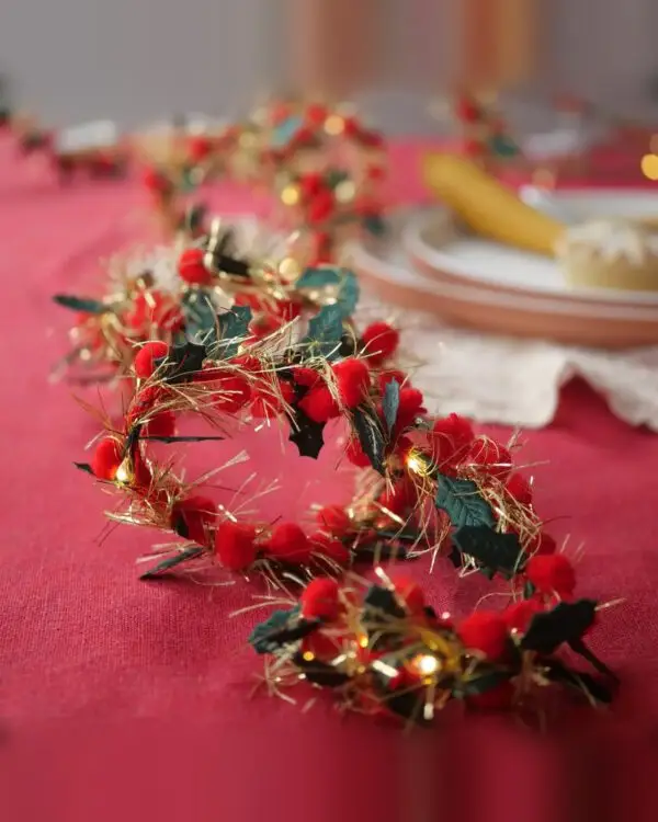 MELANIE PORTER Lichterkette Holly & Berry
