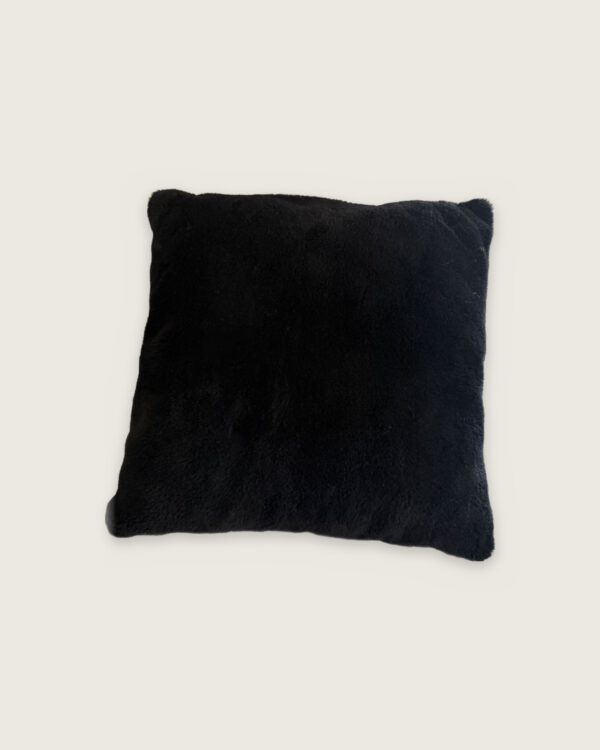 NATURES COLLECTION Lammfellkissen schwarz 50 x 50 cm