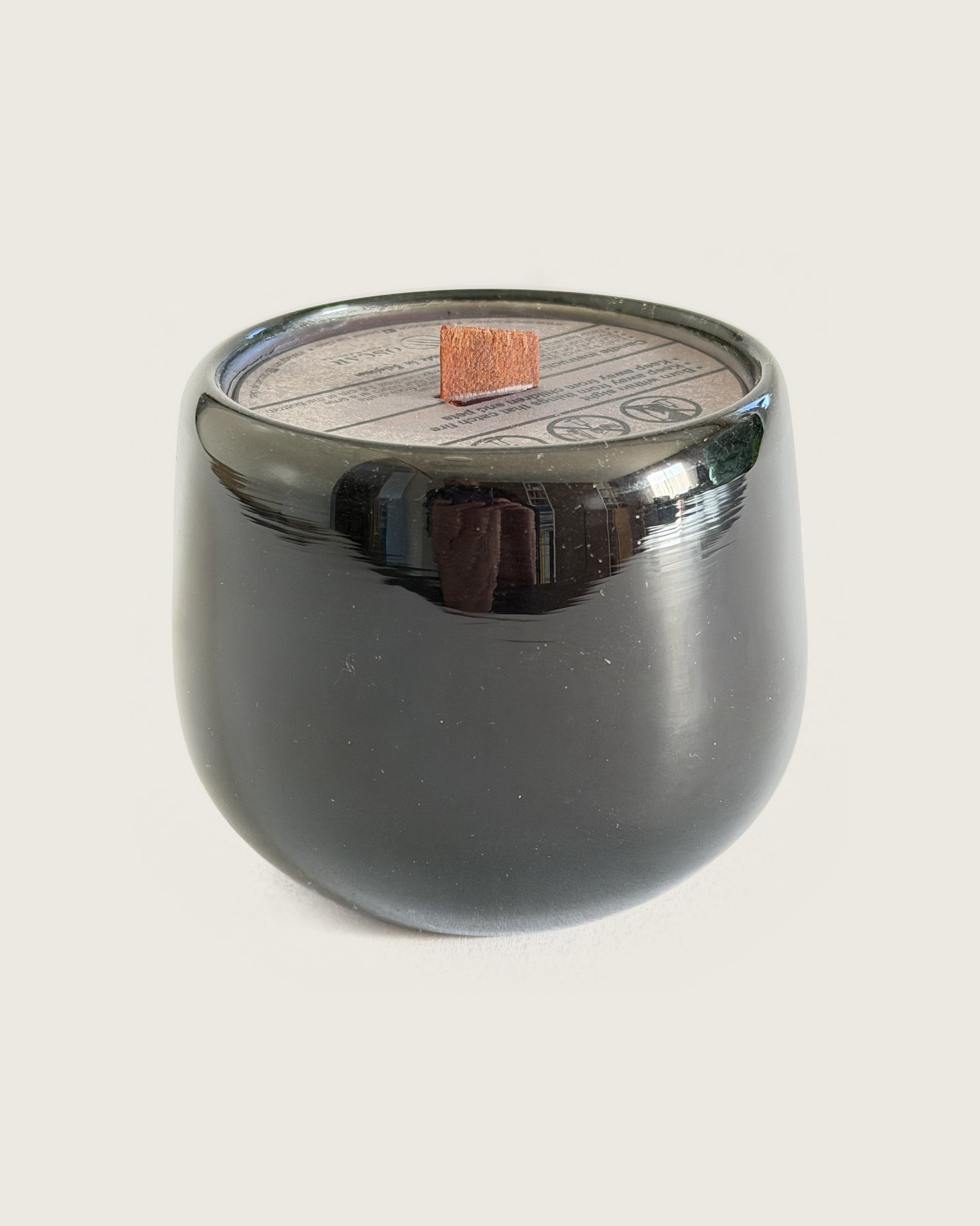 OSCAR Duftkerze Mini Glas schwarz