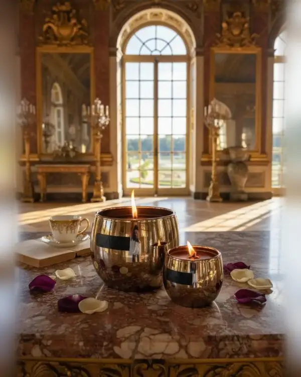OSCAR Duftkerze Pot Metallic platin M