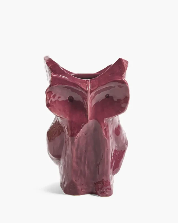 SERAX Owl Vase L aubergine After Midnight