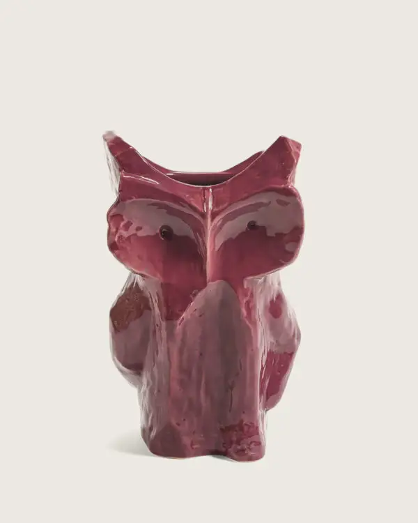 SERAX Owl Vase L aubergine After Midnight