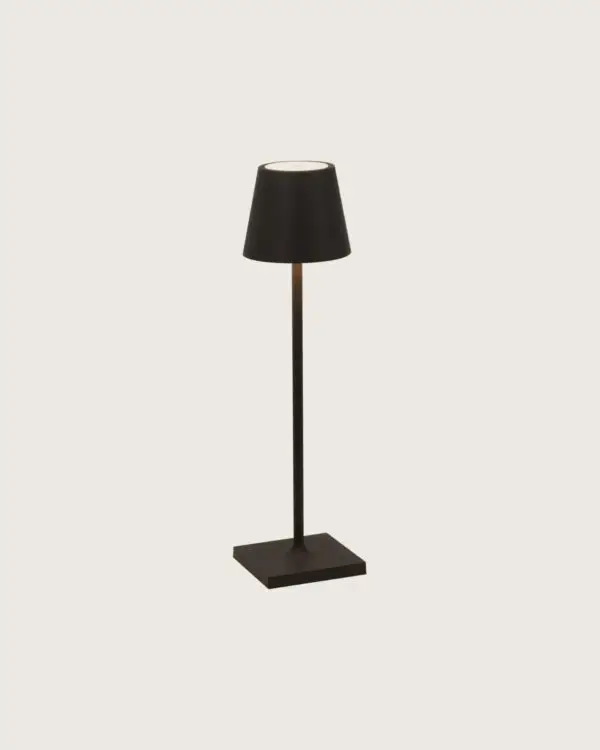 ZAFFERANO Poldina Micro Akku-Tischleuchte schwarz