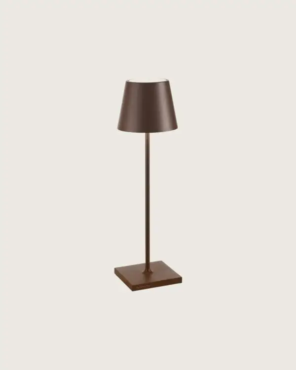 ZAFFERANO Poldina Pro Akku-Tischleuchte corten