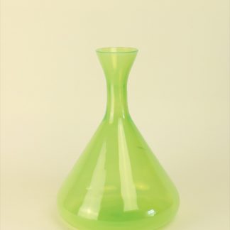 Mundgeblasene Vase Acid Grün